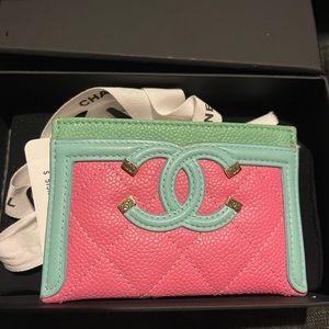 Chanel card holder